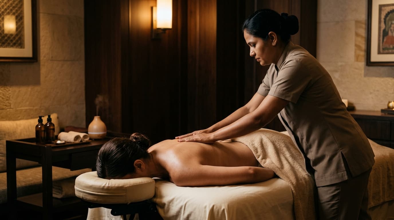 Base treatment posture at Shirui Wellness Spa